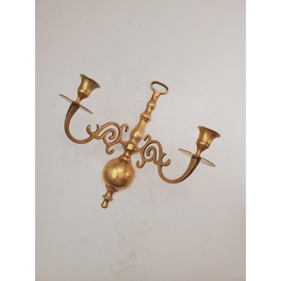 Other - vintage Brass Wall Sconce Candle holder brass wall sconces candle sconces